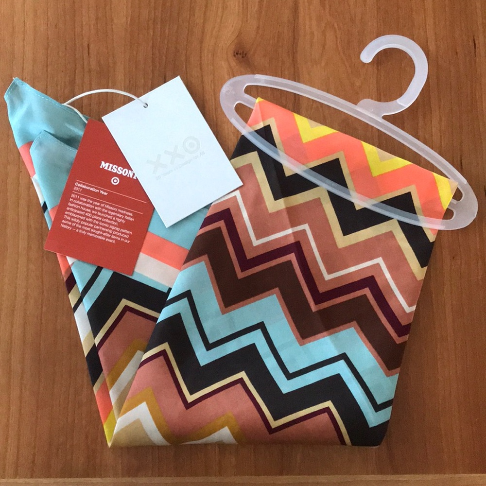 Chevron Missoni Silk Scarf NWT